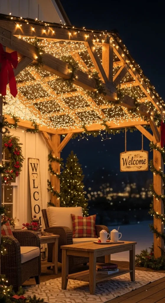 Outdoor Christmas Decoration Ideas 2026: Farmhouse Style