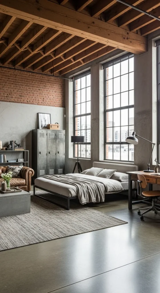 Urban Loft-Inspired Master Bedrooms
