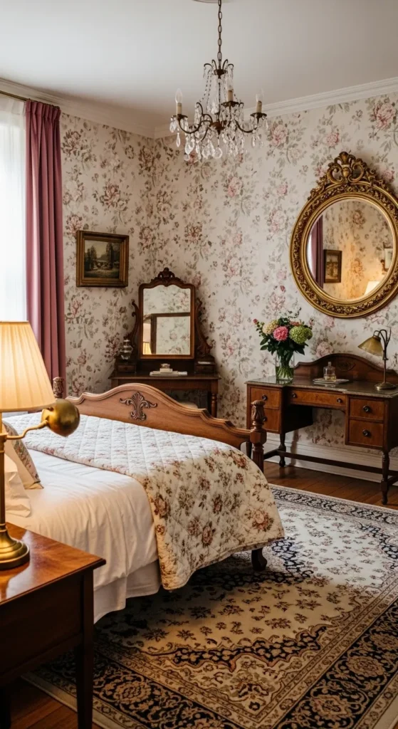 Vintage Floral Theme with Elegant Accents