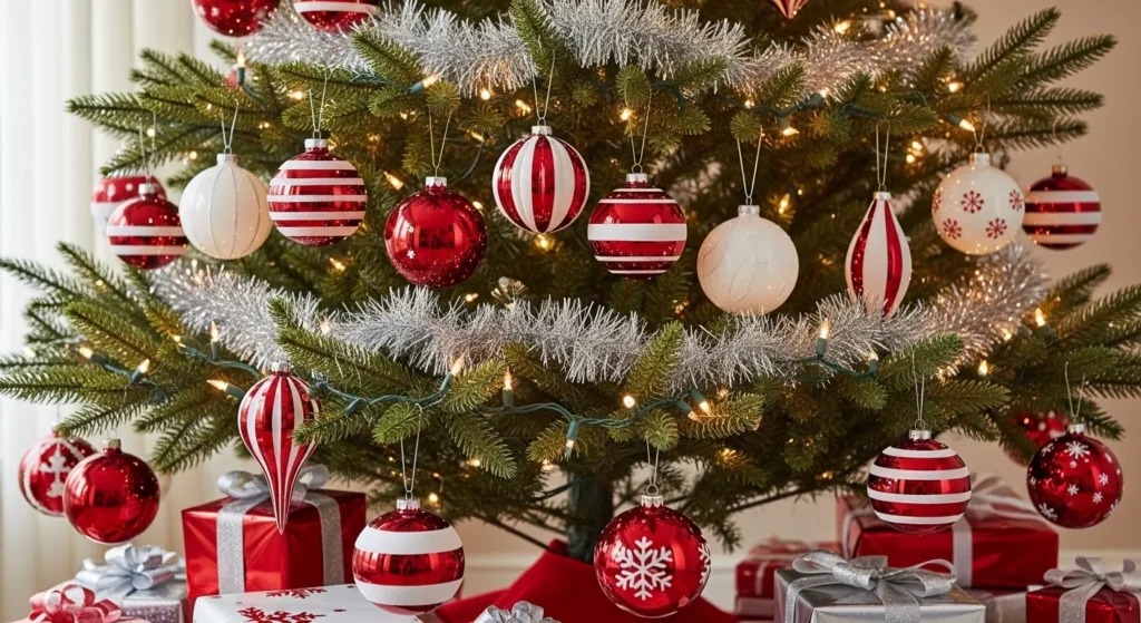 22 Red and White Christmas Tree 2026 Elegant