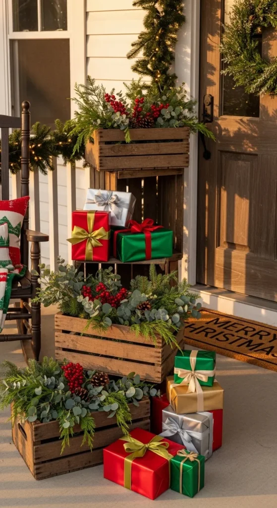 Outdoor Christmas Decoration Ideas 2026: Farmhouse Style