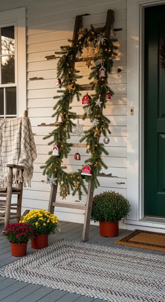 Outdoor Christmas Decoration Ideas 2026: Farmhouse Style