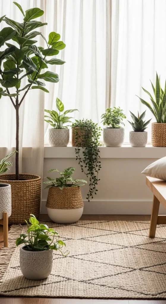 Warm Earth Tones with Natural Materials