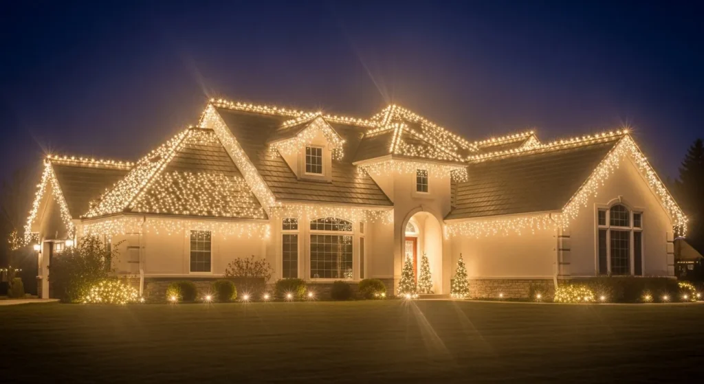 Outdoor Warm White Christmas Lights 2026
