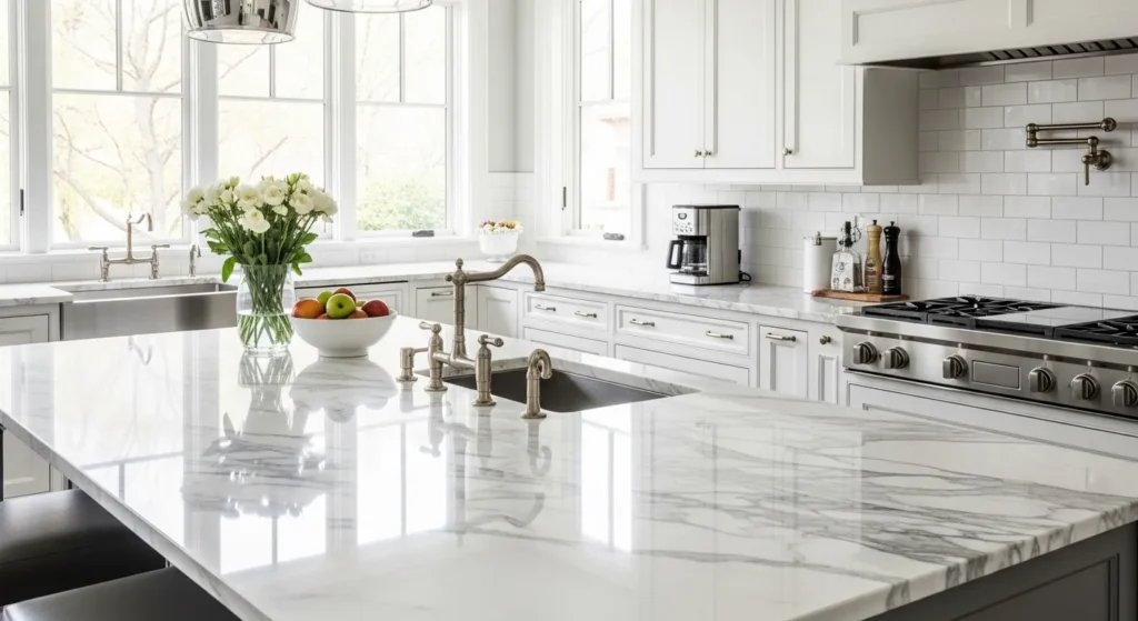White Marble Countertops