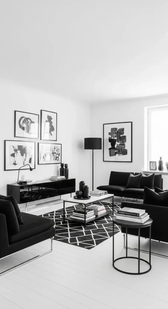 White and Black Contrast for Bold Impact