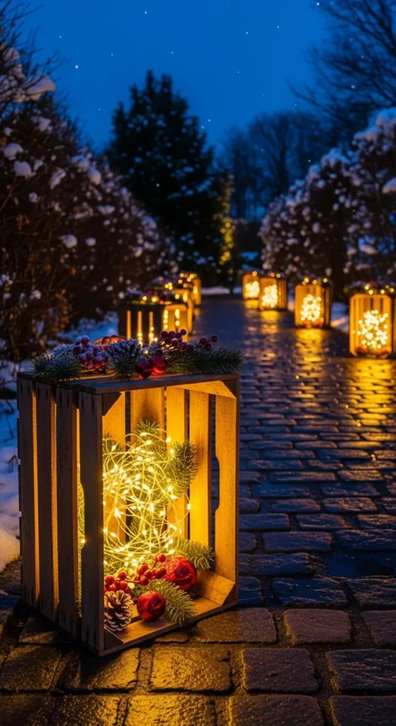 Outdoor Christmas Pathway Lights