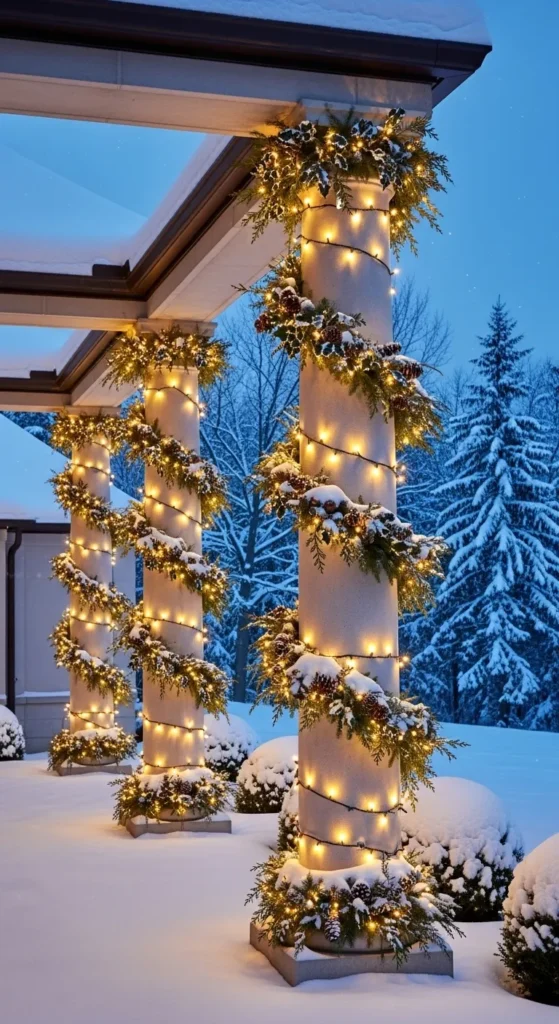 Wrapped Pillars and Columns