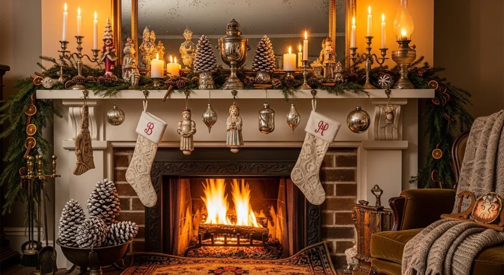 21 Christmas Fireplace Decor Ideas