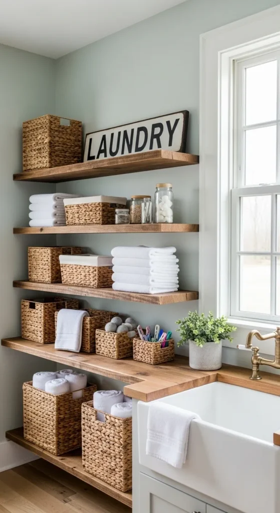 Laundry Room Shelves Ideas 2026