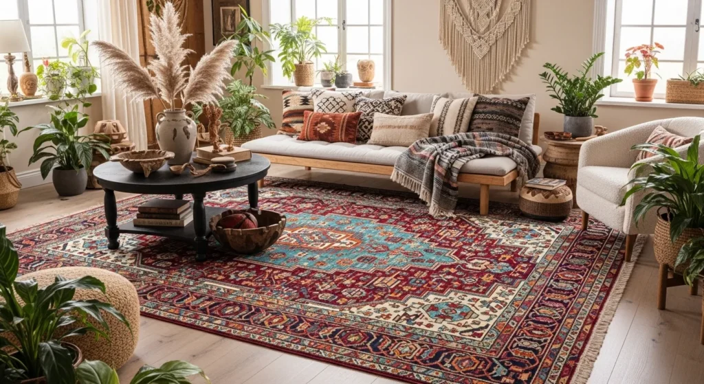  Boho Living Room Ideas 2026