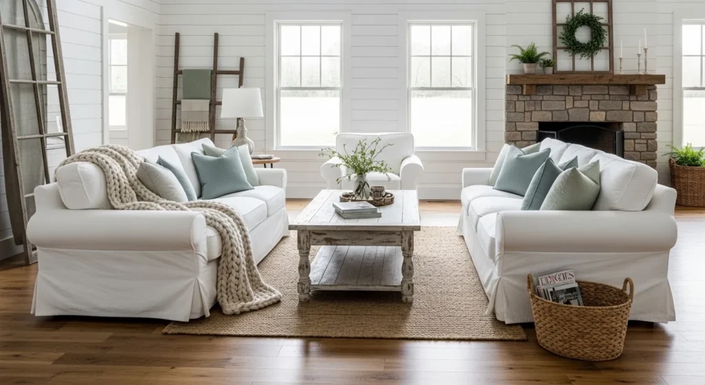 Farmhouse Living Room Ideas 2026 Rustic