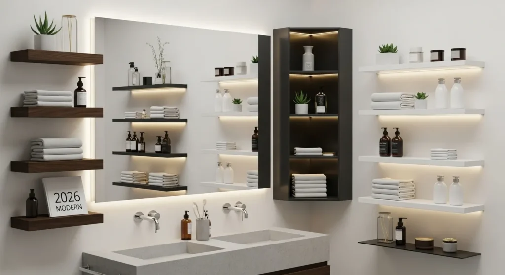 Bathroom Shelves Ideas 2026 Modern