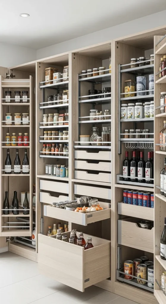 Narrow Walk-in Pantry Ideas
