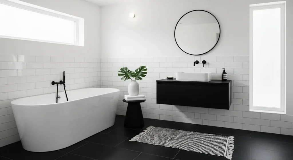 Black and White Bathroom Ideas