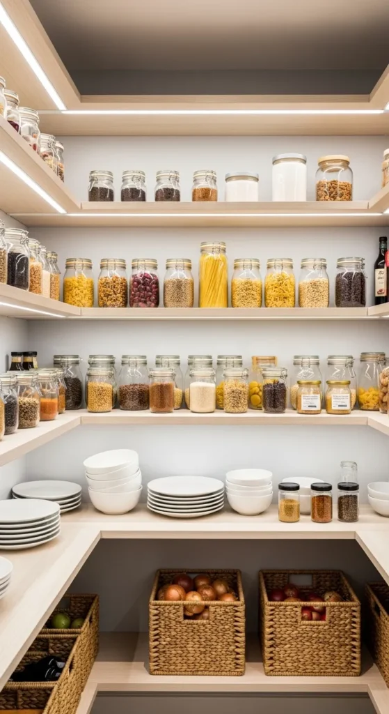 Narrow Walk-in Pantry Ideas