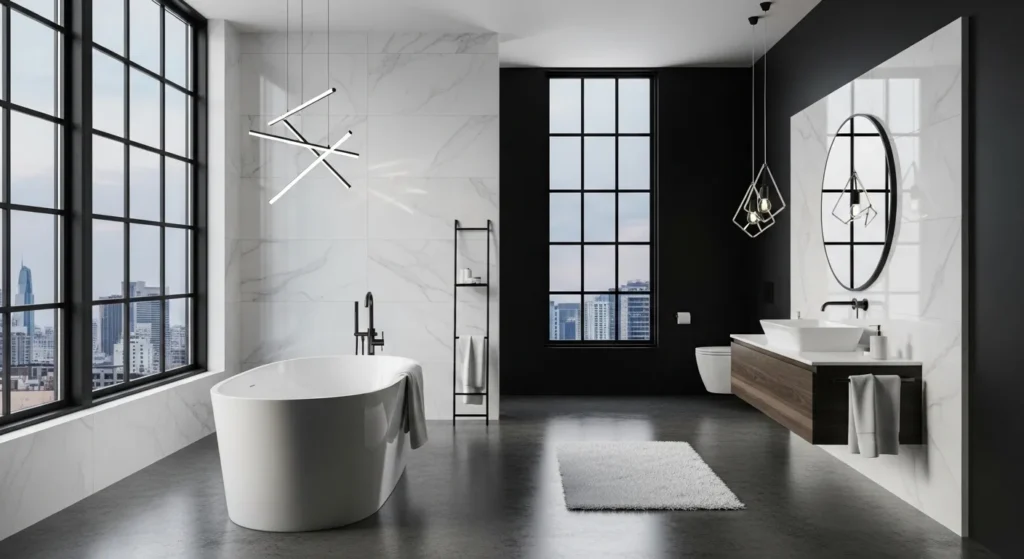 Black and White Bathroom Ideas