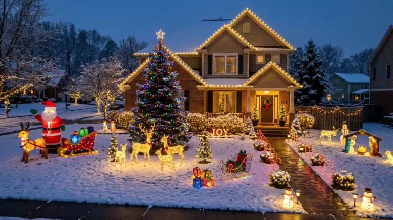 Outdoor Christmas Pathway