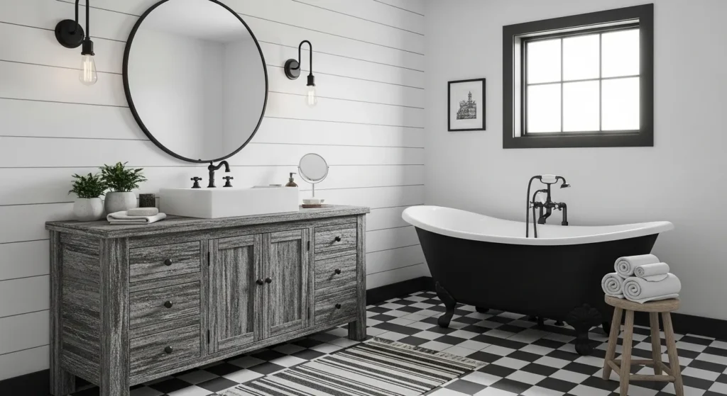 Black and White Bathroom Ideas