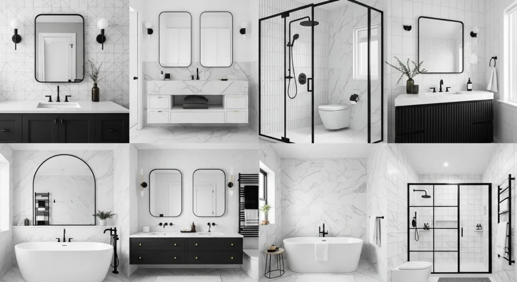 Black and White Bathroom Ideas