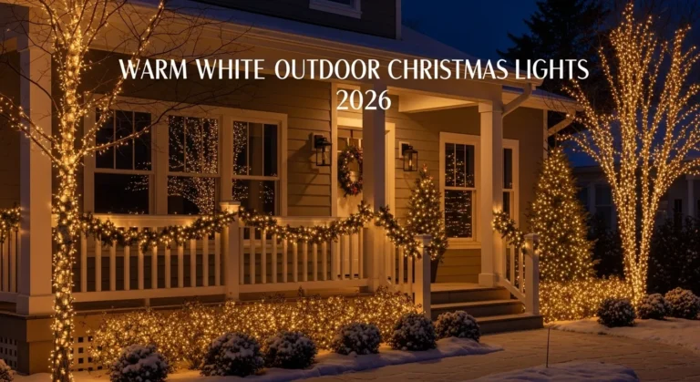 Outdoor Warm White Christmas Lights 2026