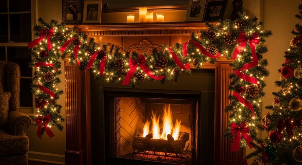 21 Christmas Fireplace Decor Ideas