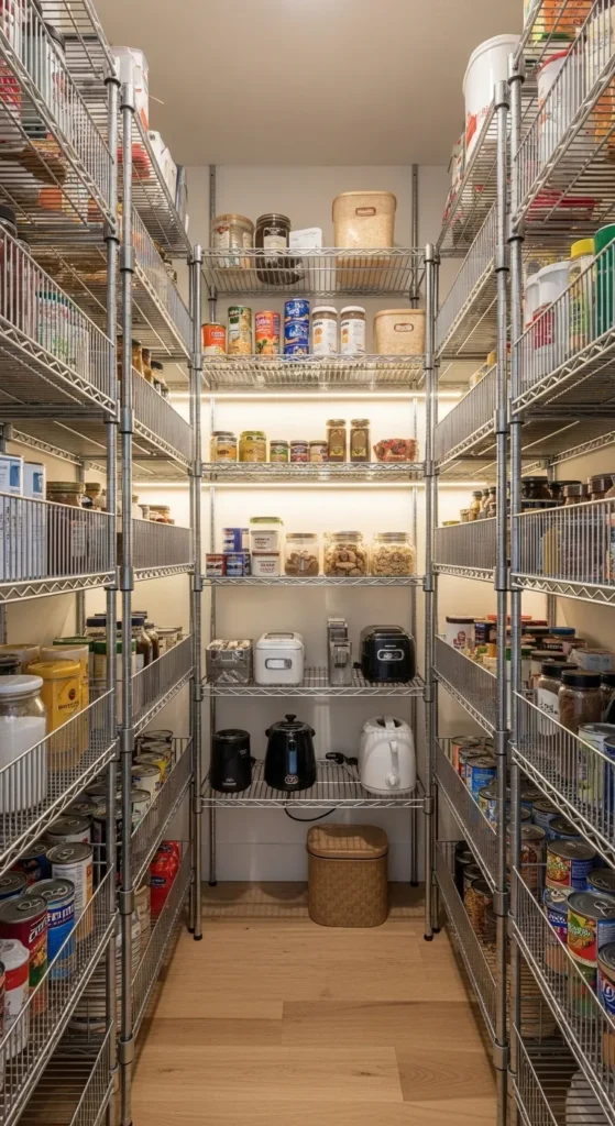 Narrow Walk-in Pantry Ideas