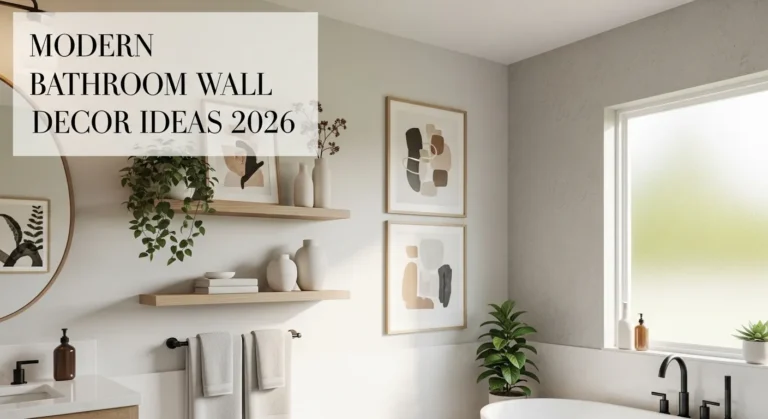 Modern Bathroom Wall Decor Ideas