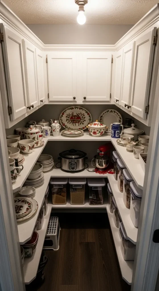 Narrow Walk-in Pantry Ideas