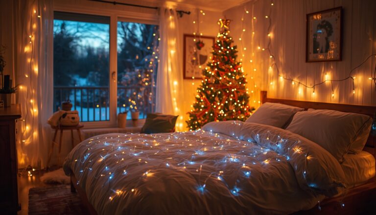 Christmas Lights in the Bedroom