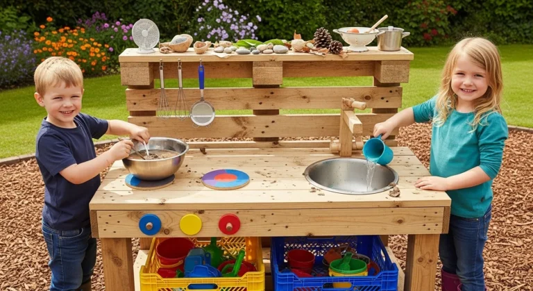 DIY Mud Kitchen for Outdoor Play Kids