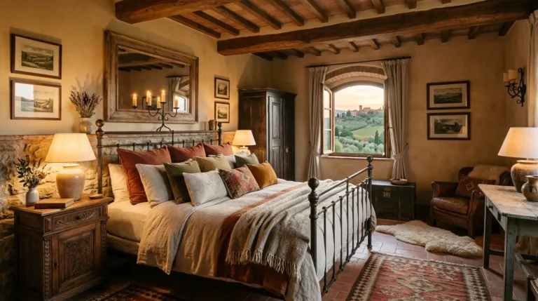 Tuscan Bedroom Ideas That Look Expensive but Feel Cozy