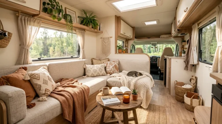 13 Make Your RV Living Room Feel Comfortable With These Ideas