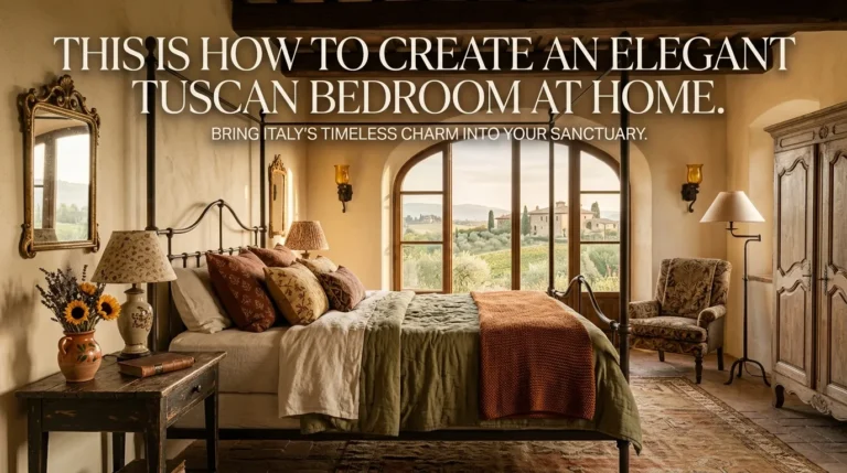This Is How to Create an Elegant Tuscan Bedroom at Home