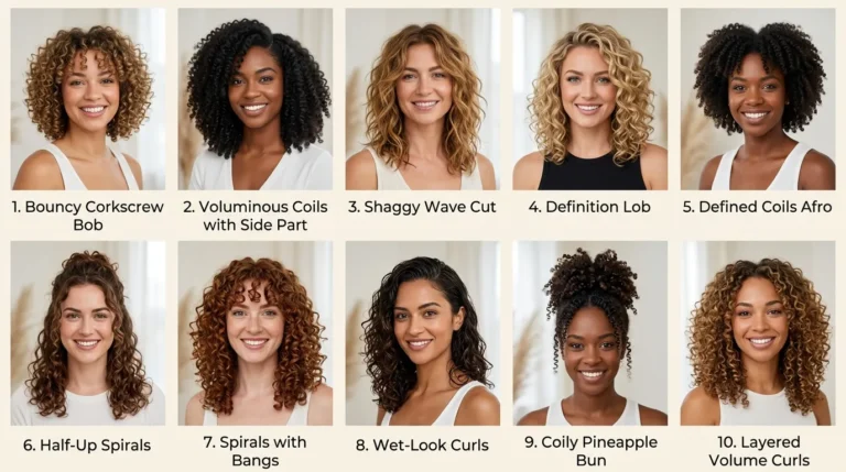 10 Medium Curly Hair Styles Ideas