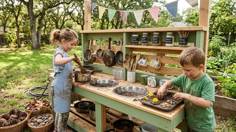 These Mud Kitchen Ideas for Kids Will Transform Your Backyard