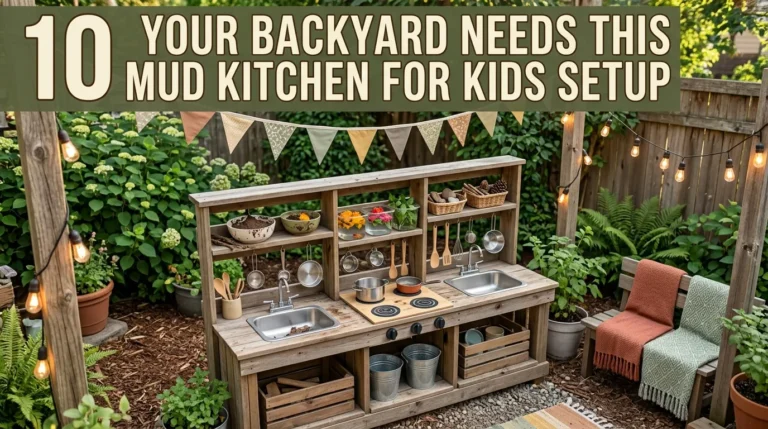 10 Your Backyard Needs This Mud Kitchen for Kids Setup