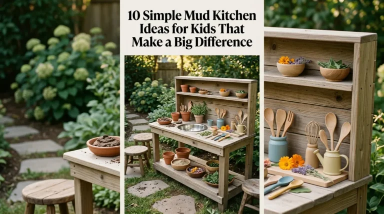 10 Simple Mud Kitchen Ideas for Kids That Make a Big Difference