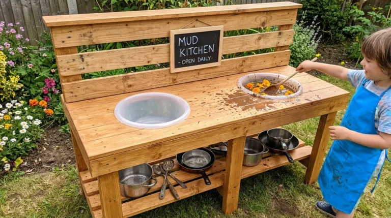 11 This Is How to Create a Mud Kitchen for Kids at Home