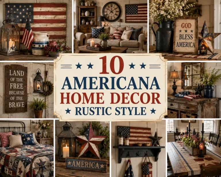 10 Americana Home Decor Rustic Style Ideas