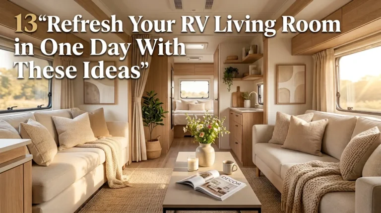 13 Refresh Your RV Living Room in One Day With These Ideas