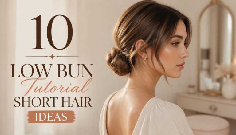 10 Low Bun Tutorial Short Hair Ideas