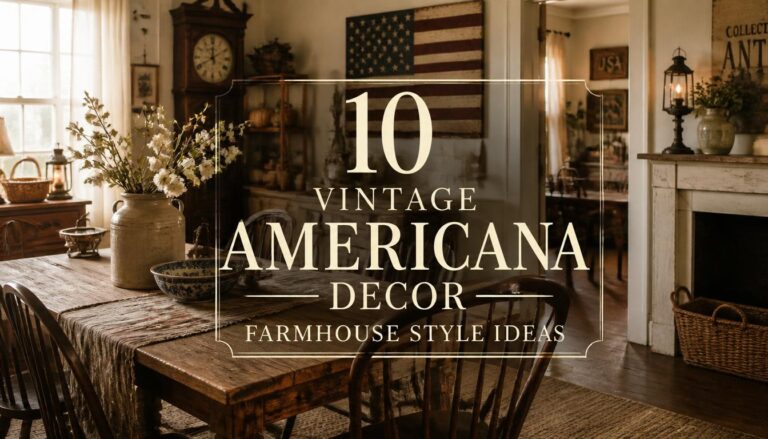 10 Vintage Americana Decor Farmhouse Style