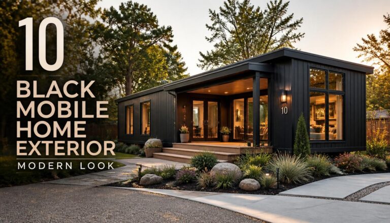 10 Black Mobile Home Exterior Modern Look