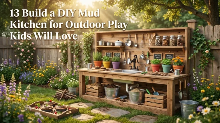 13 Build a DIY Mud Kitchen for Outdoor Play Kids Will Love