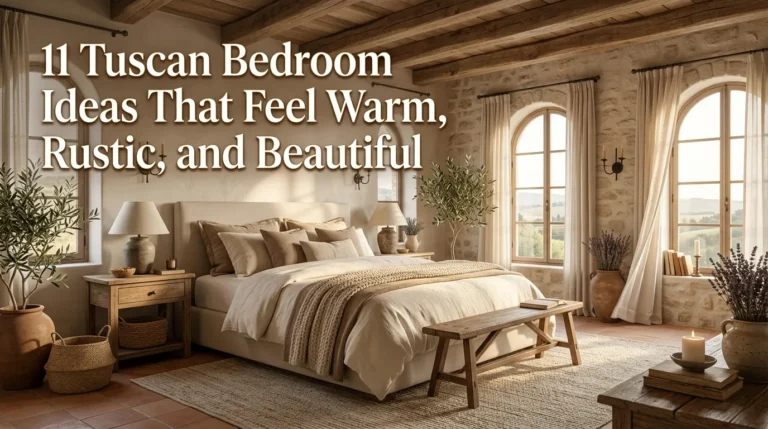 11 Tuscan Bedroom Ideas That Feel Warm, Rustic, and Beautiful