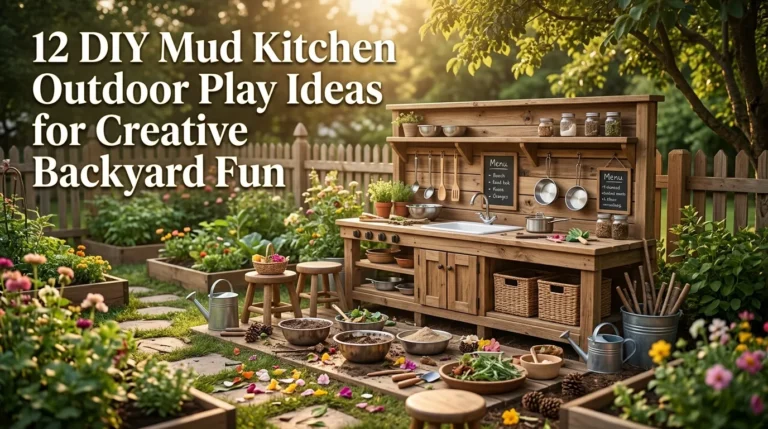 12 DIY Mud Kitchen Outdoor Play Ideas for Creative Backyard Fun
