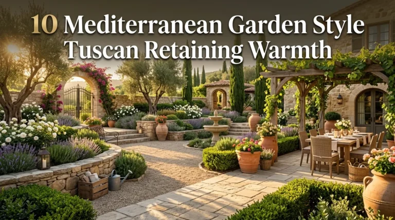 10 Mediterranean Garden Style Tuscan Retaining Warmth