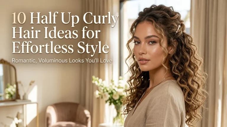 10 Half Up Curly Hair Ideas for Effortless Style