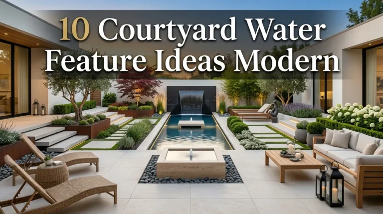 10 Courtyard Water Feature Ideas Modern
